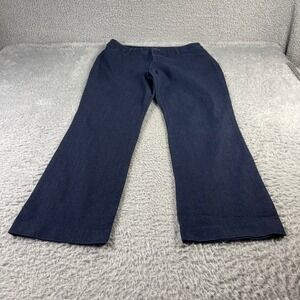 St Johns Bay Straight Leg Jeans Womens 12P Indigo Blue Denim Petite Classic
